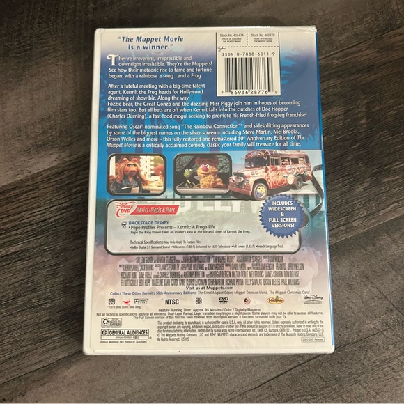 Jim Henson Productions: The Muppet Movie DVD (2005, G) 50th Anniversary Edition - Picture 2 of 3